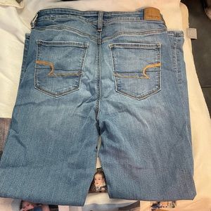 Blue skinny jeans - size 12. American Eagle